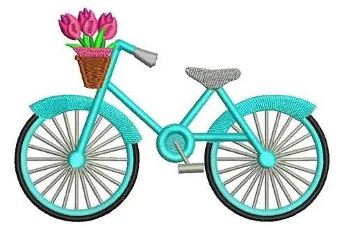 RETRO BICYCLE Embroidery Design Price Drop