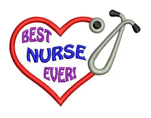 BEST NURSE EVER Embroidery Design Markdown