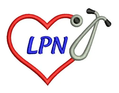 LPN STETHOSCOPE Embroidery Design Flash Sale