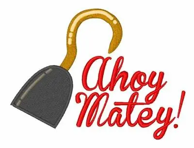 Order Now Ahoy Matey! Embroidery Design