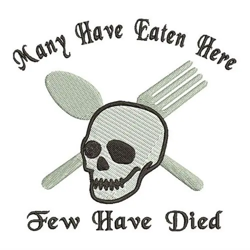 Few Have Died Embroidery Design Sale
