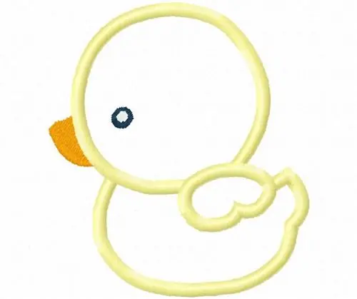 Baby Duck Applique Embroidery Design Deal