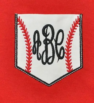 Limited Offer Baseball Pocket Embroidery Design