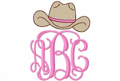 Cowboy Hat Topper Embroidery Design Limited Offer