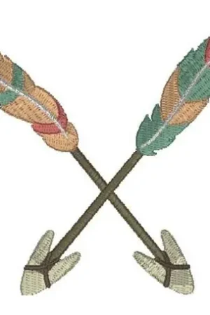 Arrow Monogram Embroidery Design Direct From Factory