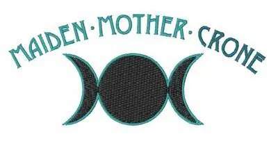 High Quality Maiden Mother Crone Embroidery Design