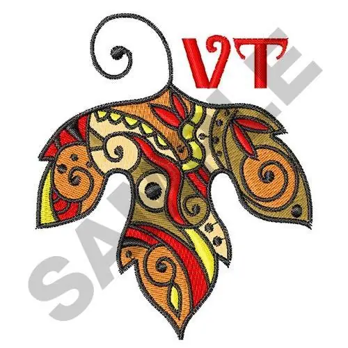 Direct From Factory VERMONT LEAF Embroidery Design