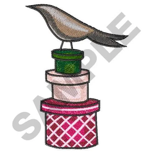 CROW ON BOXES Embroidery Design Fast Shipping
