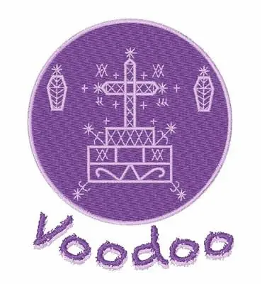 Free Shipping Voodoo Samedi Veve Embroidery Design