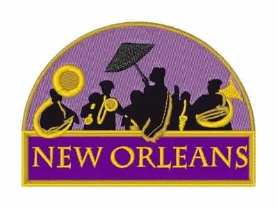 New Orleans Band Embroidery Design Viral