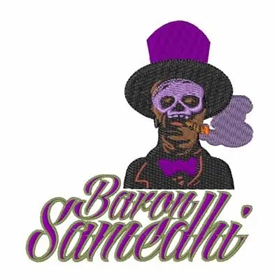 Trending Baron Samedi Embroidery Design