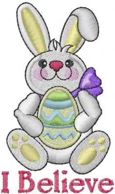 Easter Bunny Embroidery Design One Day Deal