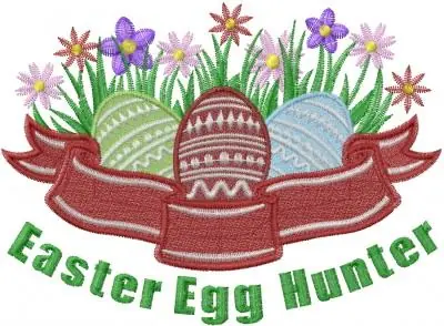 Easter Egg Hunter Embroidery Design Bargain