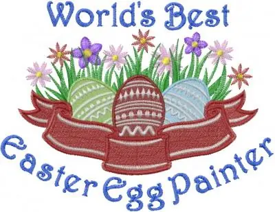 Easter Eggs Painter Embroidery Design Big Sale
