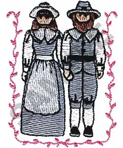 Free Returns PILGRIMS Embroidery Design