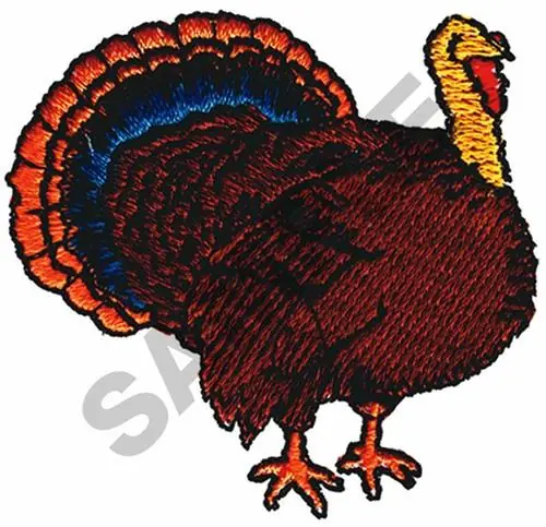 TURKEY Embroidery Design Markdown