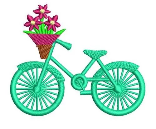 SMALL RETRO BICYCLE Embroidery Design Low Price