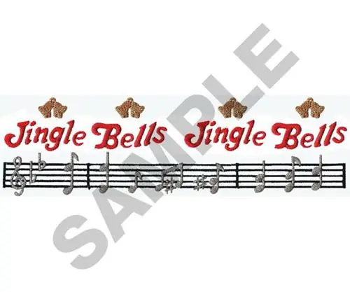 Seasonal Sale JINGLE BELLS BORDER Embroidery Design