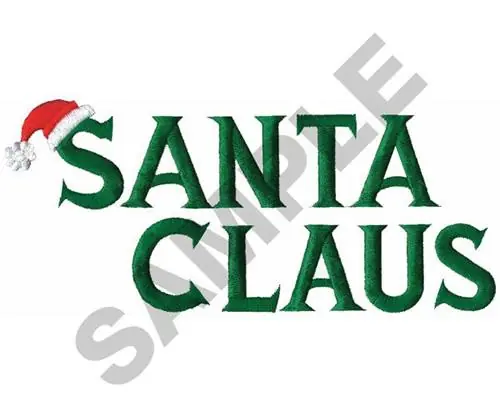 Fast Shipping SANTA CLAUS Embroidery Design