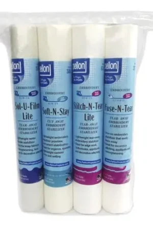 Genuine Pellon Embroidery Sampler Pack - 4 Pack
