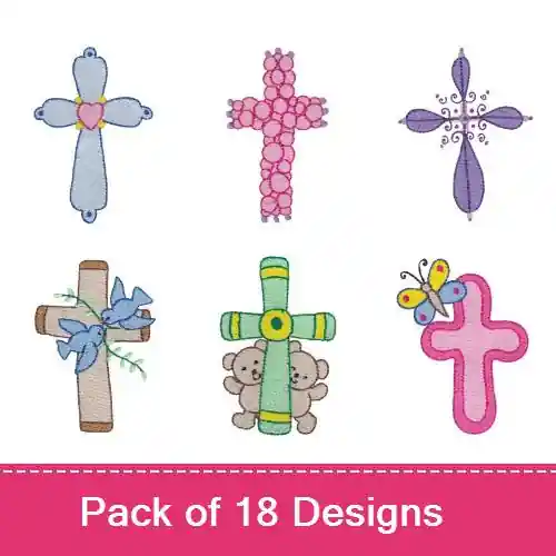 Cross My Heart Embroidery design pack by Bunnycup Embroidery, Embroidery Packs on EmbroideryDesigns.com Final Sale