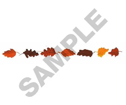 Fan Favorite AUTUMN LEAF BORDER Embroidery Design