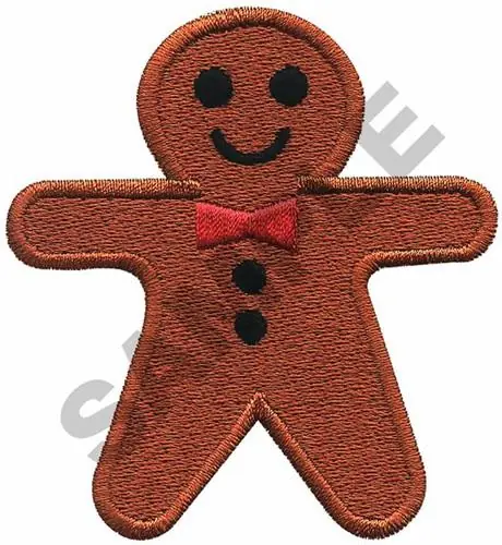 GINGERBREAD MAN Embroidery Design Best Choice