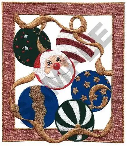 While Supplies Last FRAMED CHRISTMAS ORNAMENTS Embroidery Design