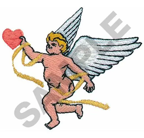 Limited Time CUPID WITH HEART Embroidery Design