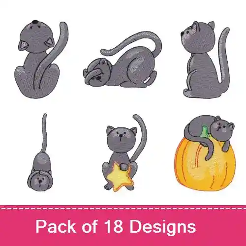 Sweet Halloween Embroidery design pack by Bunnycup Embroidery, Embroidery Packs on EmbroideryDesigns.com Crafted
