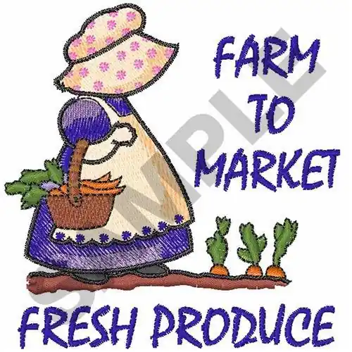 FRESH PRODUCE Embroidery Design Trending