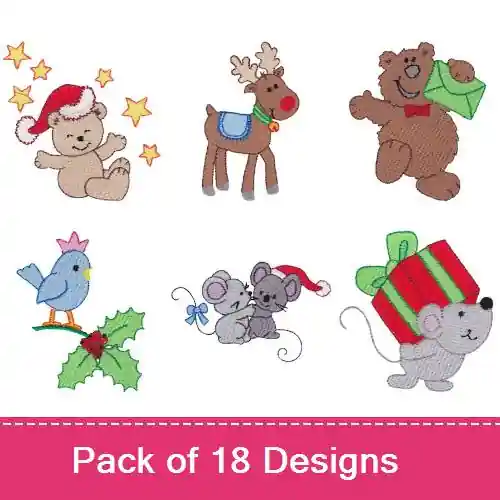 Cheap All About Christmas Embroidery design pack by Bunnycup Embroidery, Embroidery Packs on EmbroideryDesigns.com