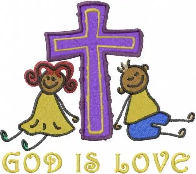Grab Now Christian Stick Kids Embroidery Design