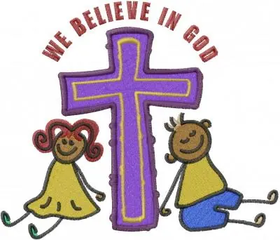 Next Day Delivery Christian Stick Kids Embroidery Design