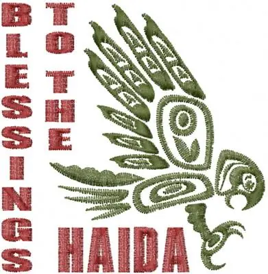 Hot Deal Tribal Haida Eagle Embroidery Design