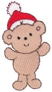 Best Choice Teddy Bear & Santa Hat Embroidery Design