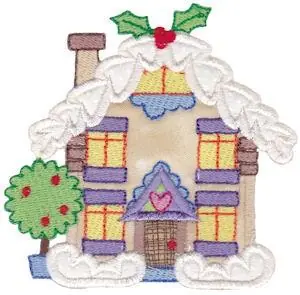 Christmas Village Applique Embroidery Design Hot Picks