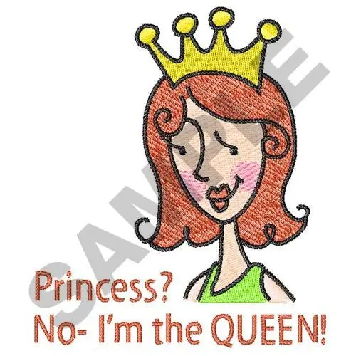 Factory Price IM THE QUEEN Embroidery Design