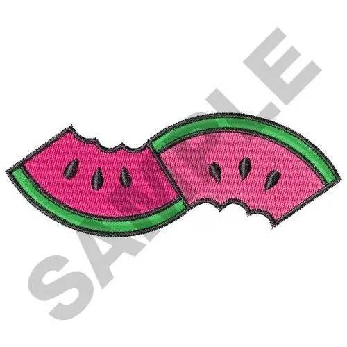 Genuine WATERMELON SLICES Embroidery Design