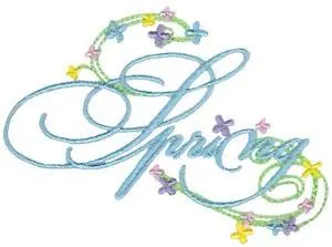 Spring Swirls Embroidery Design Shop Now