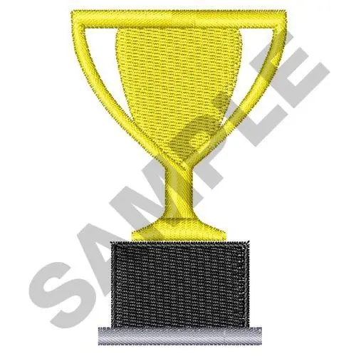 Handmade TROPHY CUP Embroidery Design