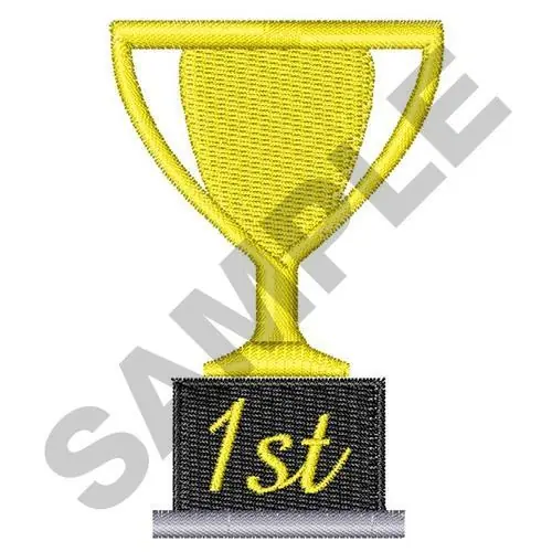 FIRST PLACE TROPHY Embroidery Design Free Delivery