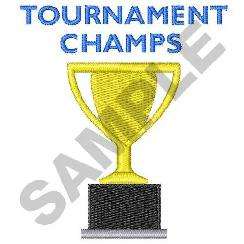 Reduced Price TOURNAMENT CHAMPS Embroidery Design