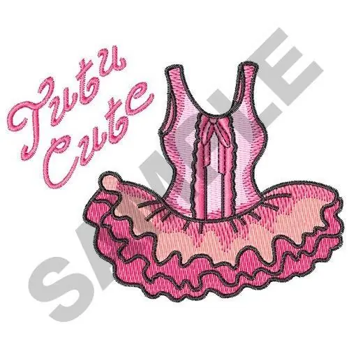 TUTU CUTE Embroidery Design Affordable