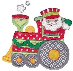 Flash Sale Santa Express Applique Embroidery Design
