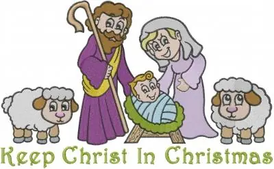 Christ In Christmas Embroidery Design Fresh Stock