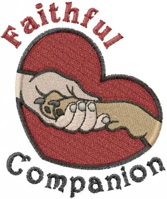 Faithful Companion Embroidery Design Bulk Order