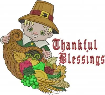 Discount Thankful Blessings Embroidery Design