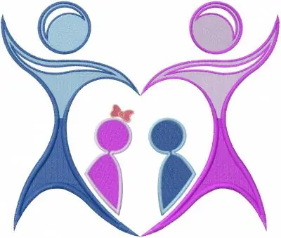 Family Love Embroidery Design Worldwide Shipping