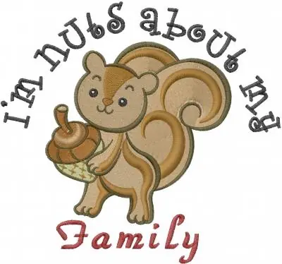 Top Rated Nuts Family Embroidery Design